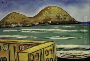 Landschaft Bei Saint-cyr-sur-mer by Max Beckmann