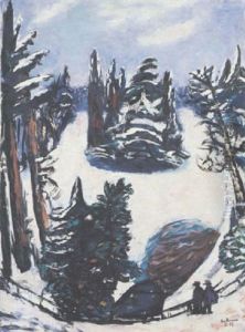 Le Lac Im Winter by Max Beckmann