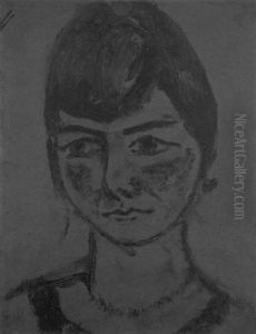 Portrait Einer Jungen Frau by Max Beckmann