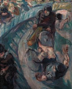 Sturzender Rennfahrer by Max Beckmann