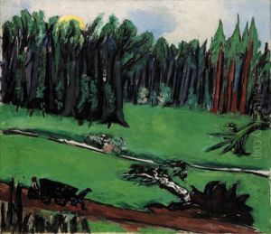 Waldwiese Im Schwarzwald by Max Beckmann
