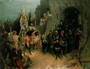 The Surrender Of The City Of Rosenberg In The Hussite War by Wilhelm Beckmann