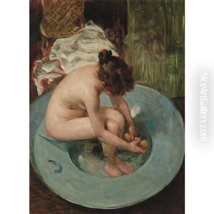 Young Woman Bathing thumbnail