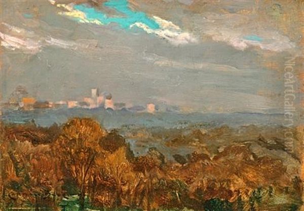 Central Park From My Window, After A Rain - view 1