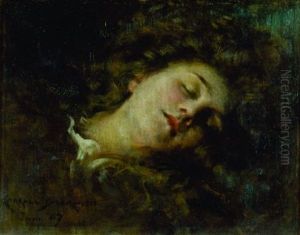 Sleeping Woman by James Carroll Beckwith