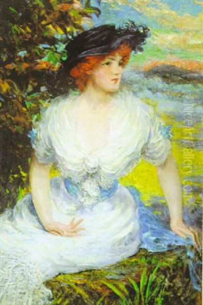 Woman In A White Dress - view 1