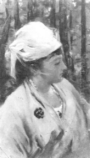 Portrait Of A Lady In A Landscape - view 1