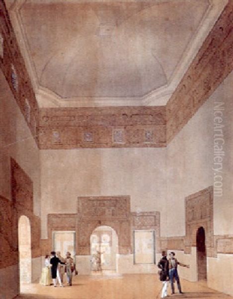 Palastinterieur Mit Eleganter Figurenstaffage - view 1