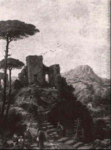 Ermites Dans Le Sinai by Joaquin Becquer