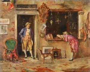 Beim Antiquar by Giulio Beda