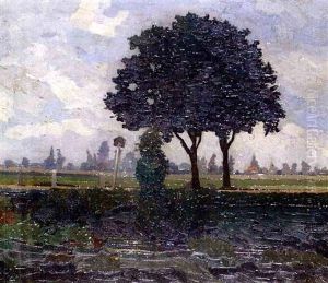 Landschaft Vor Dachau by Giulio Beda