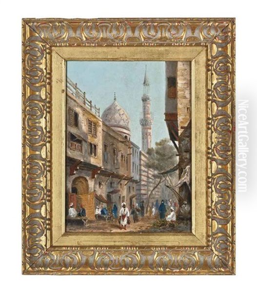 Cairo Street Scene (+ At The Market, Cairo; Pair) - view 1