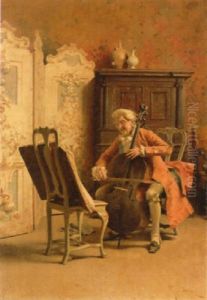 The Cellist by Paolo Giovanni Bedini
