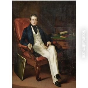 Portrait Of A Major General John Liddell Of The Bombay Army, Cbe (1804-1873) by George Duncan Beechey