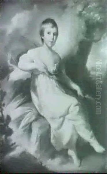 Portrait Of A Young Girl, Seated Full Length - view 1