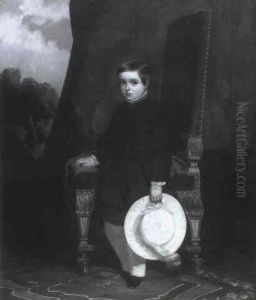 Portrait Of A Young Boy by George Duncan Beechey