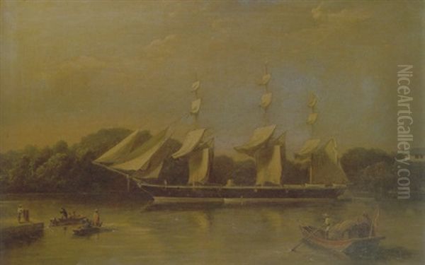 "hms Rinaldo", New Harbour, Singapore, May 1869 - view 1