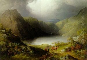 Glenbeg, Near The Kenmare River, West Of Ireland by Richard Bridges Beechey