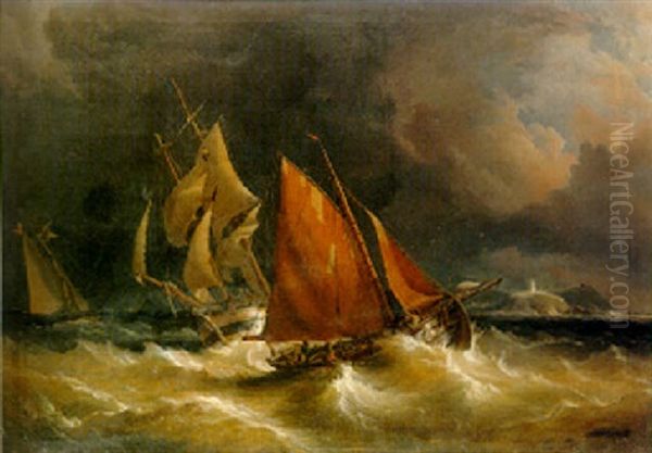 A Hooker Off Cork Harbour - view 1