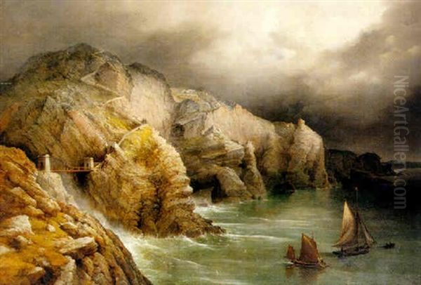 South Stack Bridge And Approach To It, Holyhead - view 1