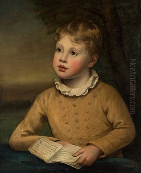A Young Boy Reading - view 1