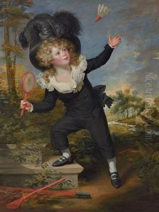 Portrait De Kenneth Dixon (1782-1814) Jouant Au Volant Portrait De Kenneth Dixon (1782-1814) Jouant Au Volant