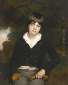 Portrait Of A Boy, Said To Be Master Barker by Sir William Beechey