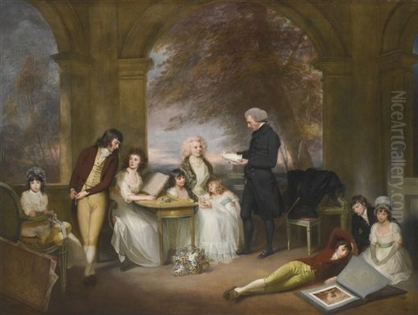 Portrait Of Archdeacon Strachey And His Family - view 1