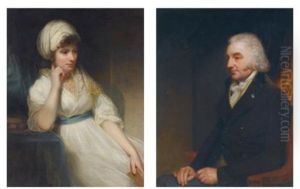 Portrait Of John Compton (1750-1803); Portrait Of Catharine Compton (1770-1805), His Wife (pair)