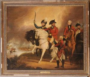 George Iii Reviewing The 3rd/prince Of Wales' Dragoon Guards And The 10th/prince Of Wales' Light Dragoons by Sir William Beechey