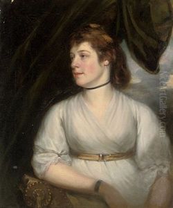 Portrait Of A Sybella Furnour In A White Dress Portrait Of A Sybella Furnour In A White Dress