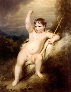 Portrait Of Master Brooke As St. John by Sir William Beechey