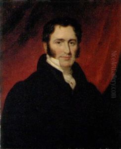 Portrait Of A Gentleman (judge Meadows?) In A Black Coat And White Cravat