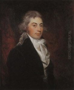 A Portrait Of Ichabod Wright, Seated, Wearing A White Neck Tie