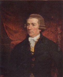 Portrait Of A Gentleman, Seated, In A Black Jacket, Yellow Waistcoat And White Cravat