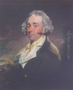 Portrait Of A Gentleman In A Green Coat, White Waistcoat And Yellow Cravat, In A Landscape