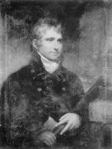 Portrait Of Captain Edward Chapman Bradford, Holding A Telescope