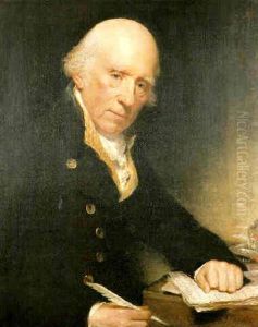 Portrait Of Warren Hastings, Seated Half-length At Desk Holding A Quill Pen...
