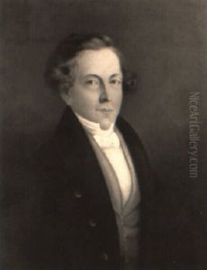 Portrait Of A Gentleman In Black Jacket And Yellow Waistcoat