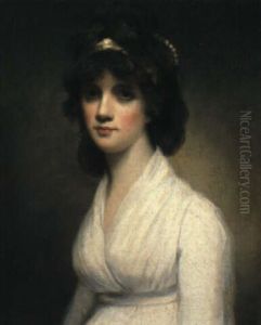 Portrait Of Elizabeth Townshend In A White Dress