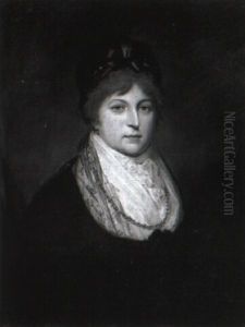 Portrait Of Maria, Countess Waldegrave Wearing A Bonnet And Gold Chain