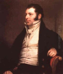 Portrait Of John Chambers Reade In Red Armchair