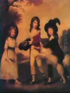 Three Children In A Landscape Three Children In A Landscape