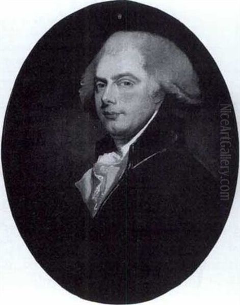 Portrait Of George Iv, Bust Length, Wearing A Blue Jacket And White Jabot - view 1