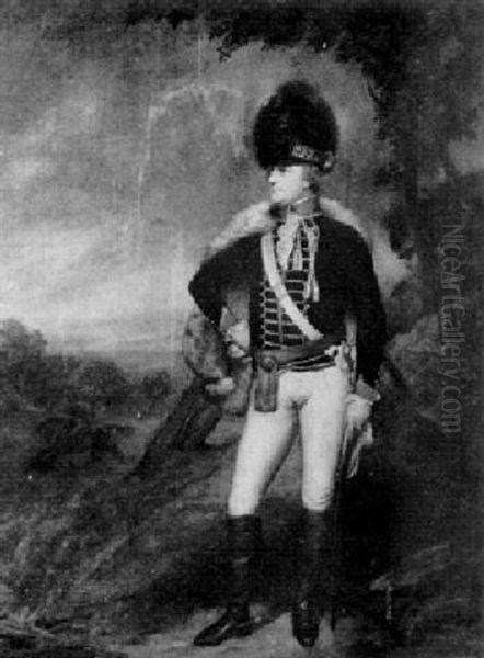 Lt. Col. Boyce In Military Uniform With Landscape Beyond - view 1