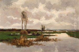 View Of A Lake Near Kortenhoef
