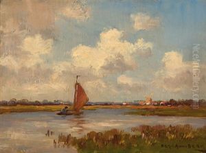 View Of The Loosdrechtse Plassen And Loenen (+ View Of The Mill Of Vreeland; 2 Works) View Of The Loosdrechtse Plassen And Loenen (+ View Of The Mill Of Vreeland; 2 Works)