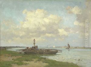 Bateusx Au Riviere by Bernardus Antonie Van Beek