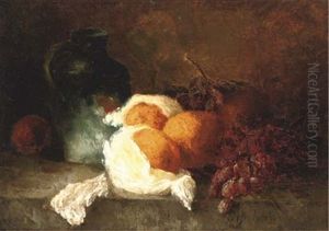 Oranges On A Ledge by Maria (Johanna Jacoba Gerard Beelaerts van Bloklan