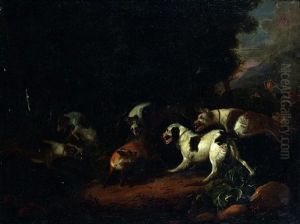 L'hallali Du Renard by Adriaen Cornelisz Beeldemaker